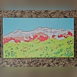 Mountain Abstract on Canvas